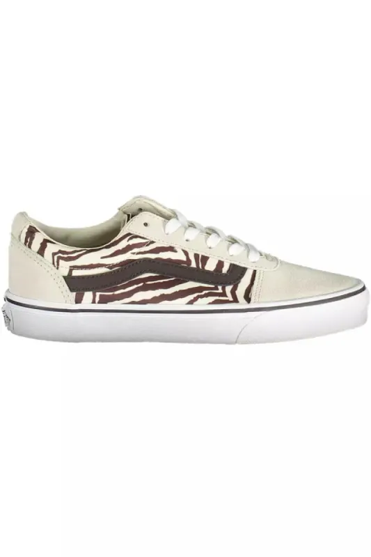 Beige Leather Women Sneaker sold by Louxly