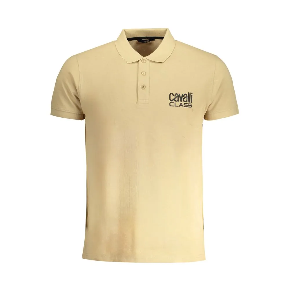 Beige Cotton Polo Shirt sold by Louxly