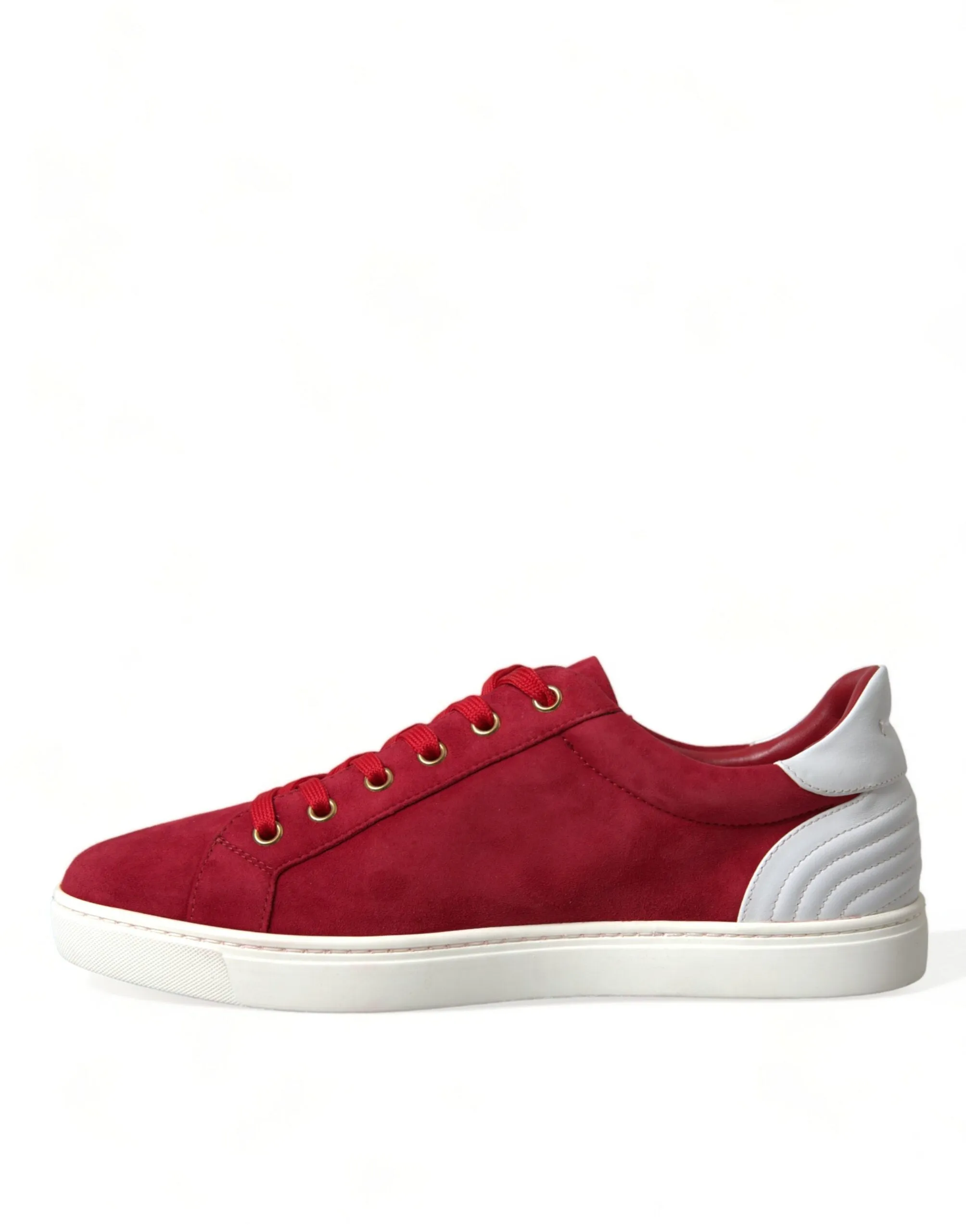 Elegant Red & White Leather Sneakers sold by Louxly product image thumbnail 5
