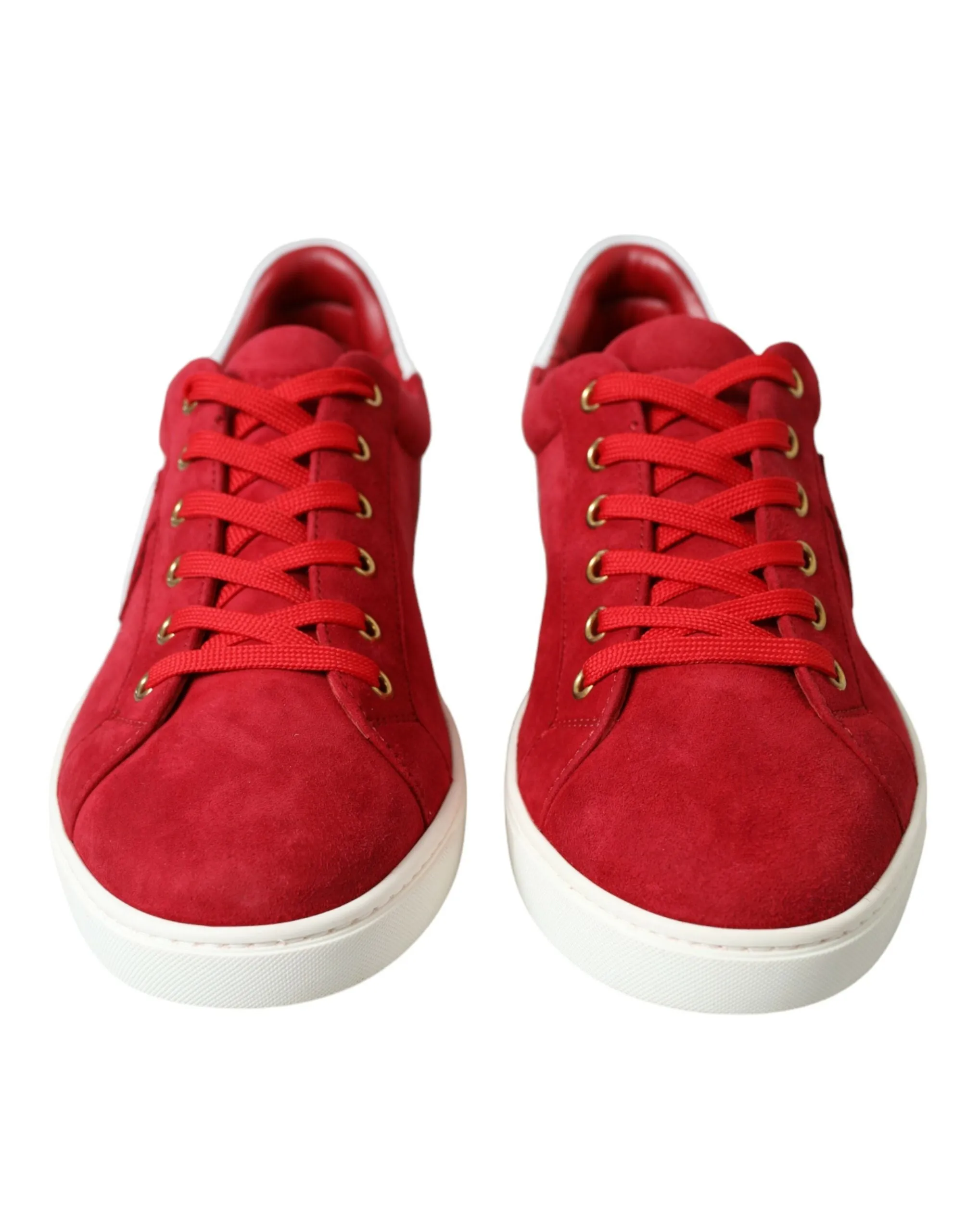 Elegant Red & White Leather Sneakers sold by Louxly product image thumbnail 2