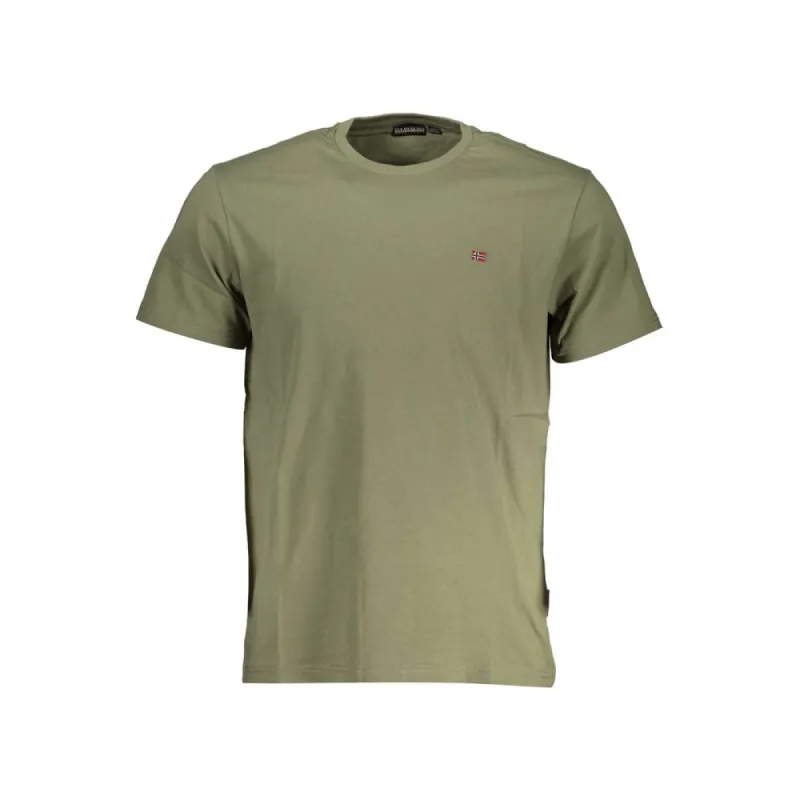 Green Cotton Men T-Shirt sold by Louxly