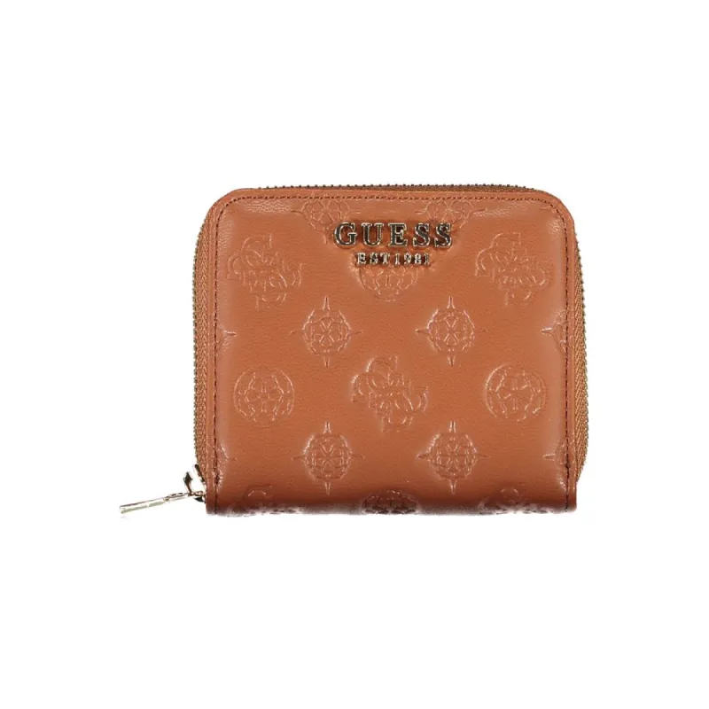 Chic Brown Contrasting Detail Wallet sold by Louxly