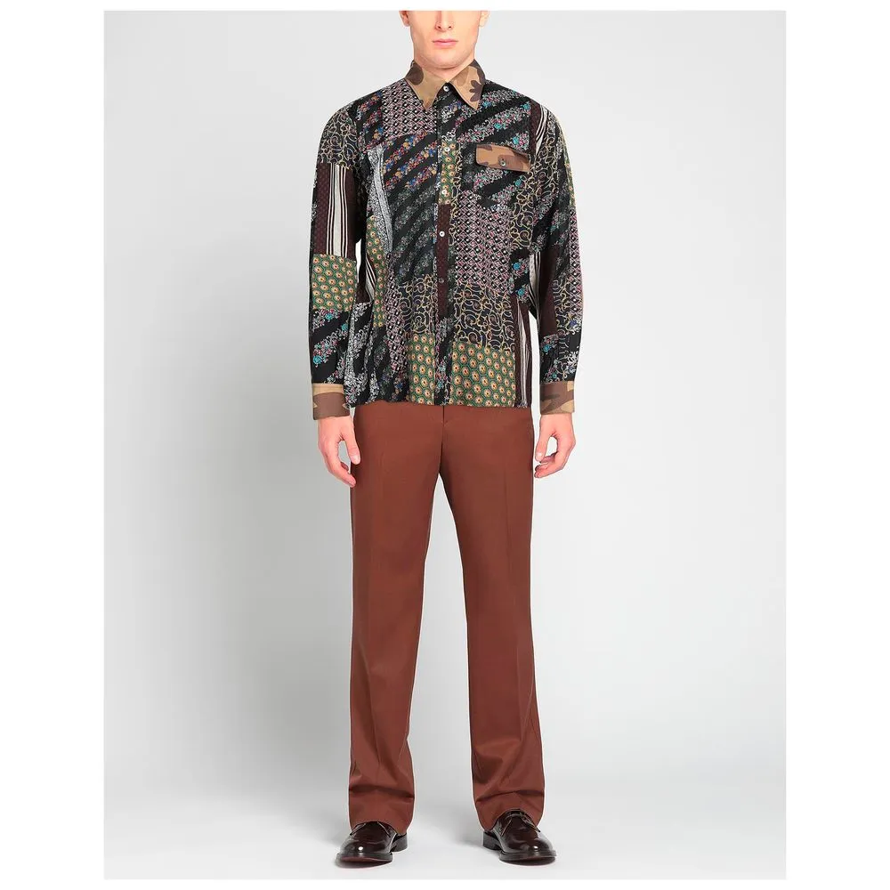 Elegant Multicolor Silk Men's Shirt sold by Louxly product image thumbnail 2
