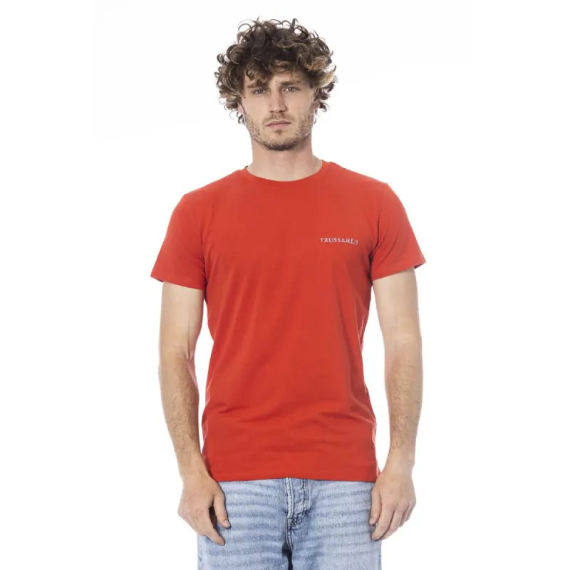 Red Cotton T-Shirt sold by Louxly