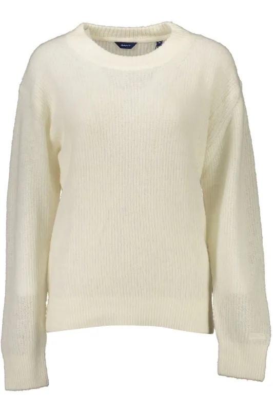 White Wool Women Sweater sold by Louxly