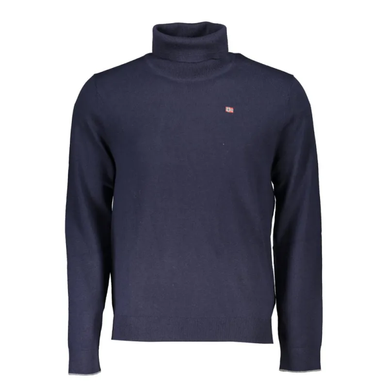 Blue Fabric Men Sweater made by Napapijri