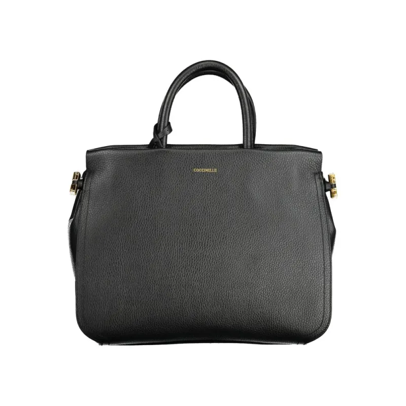 Black Leather Handbag sold by Louxly