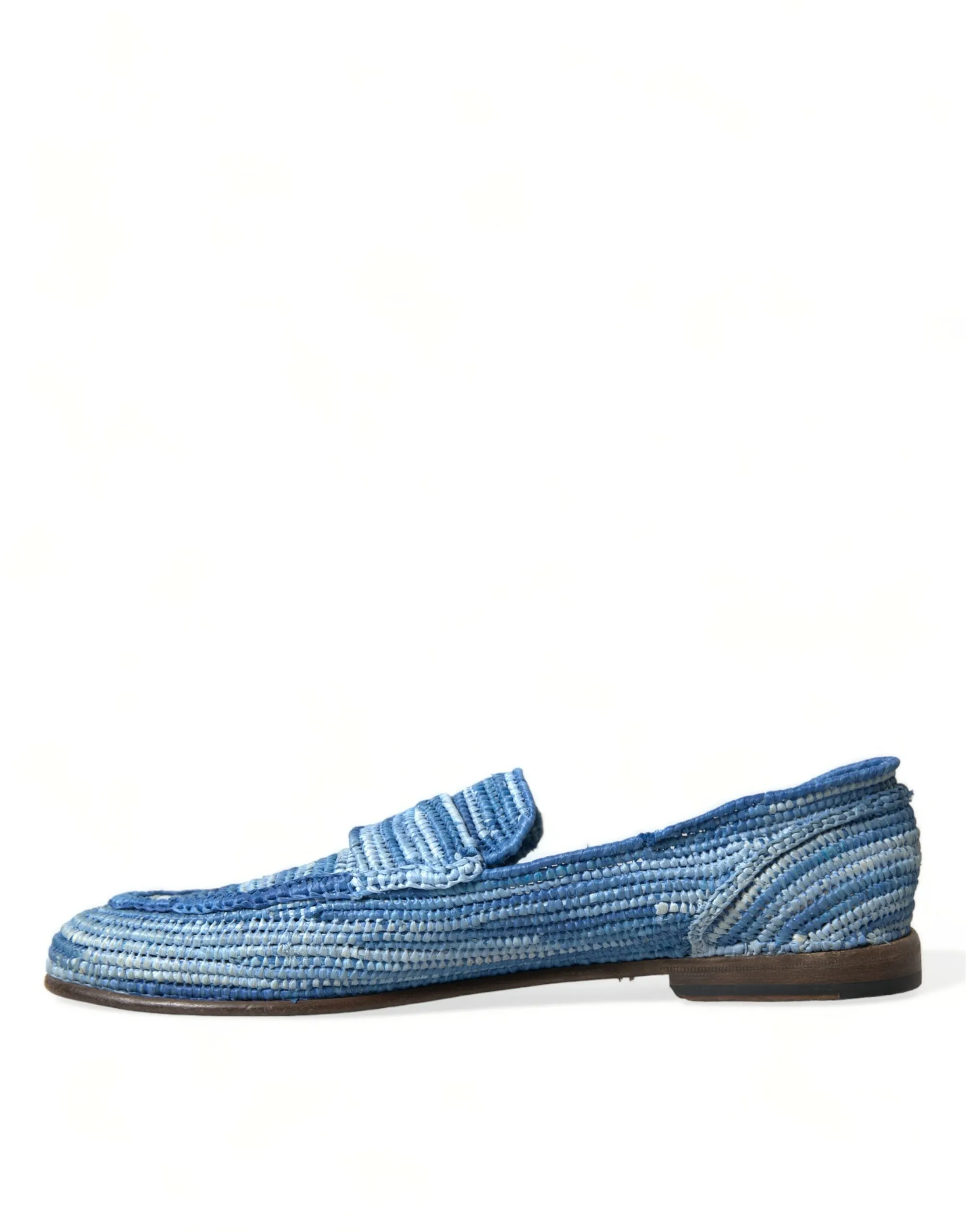 Elegant Blue Raffia Slip-On Loafers sold by Louxly product image thumbnail 5