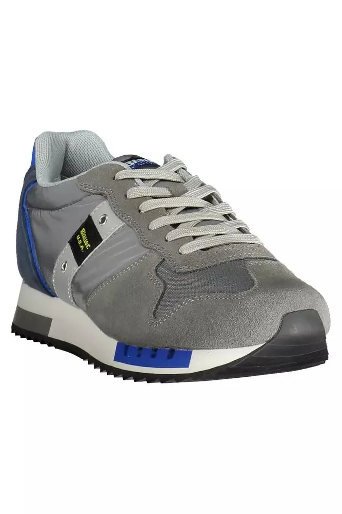 Gray Leather Men Sneaker sold by Louxly product image thumbnail 2