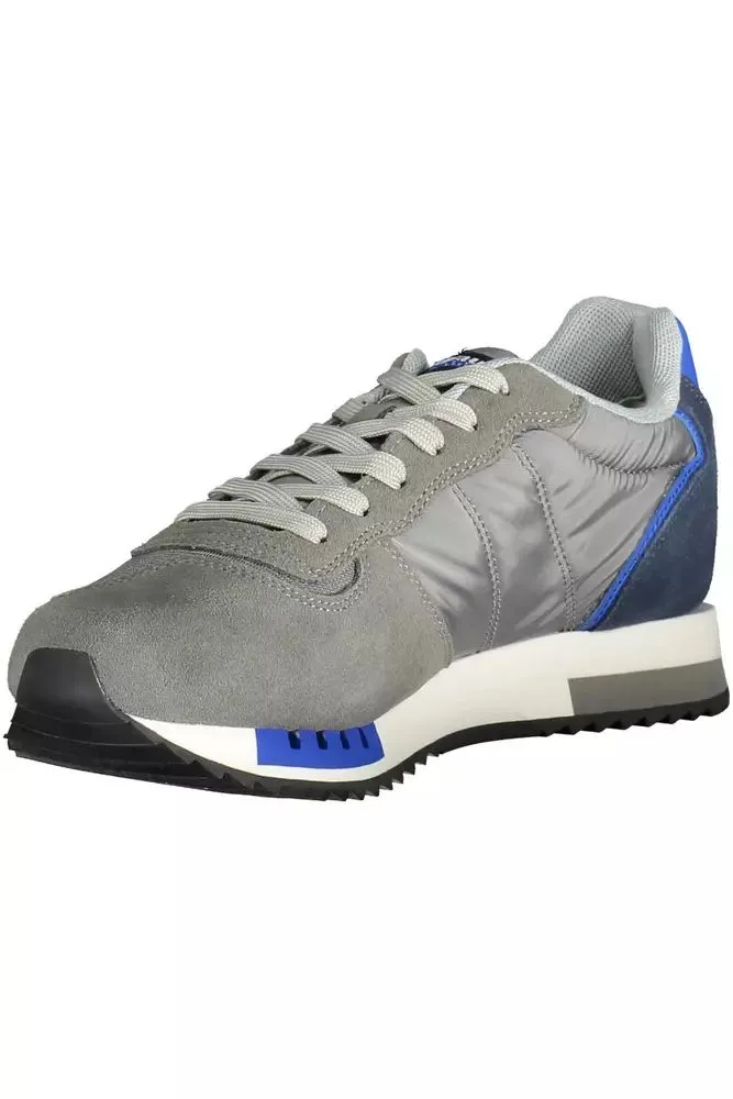 Gray Leather Men Sneaker sold by Louxly product image thumbnail 3