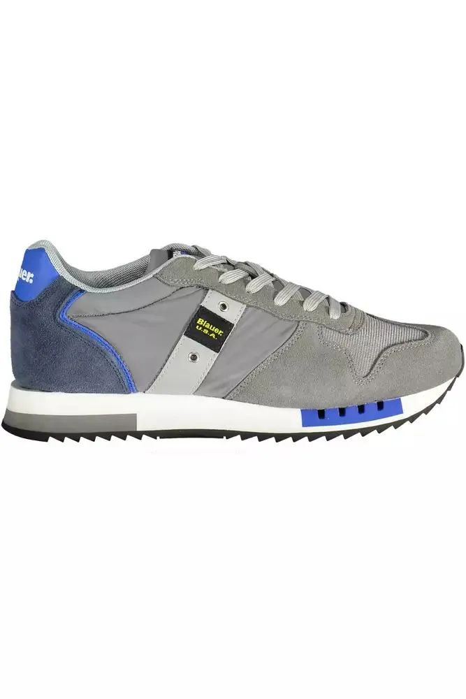 Gray Leather Men Sneaker sold by Louxly