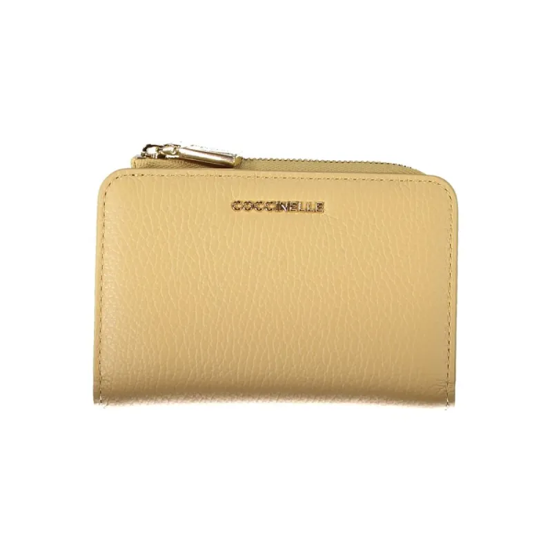 Beige Leather Wallet sold by Louxly