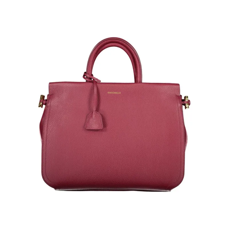 Red Leather Handbag sold by Louxly