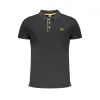 Black Cotton Polo Shirt sold by Louxly