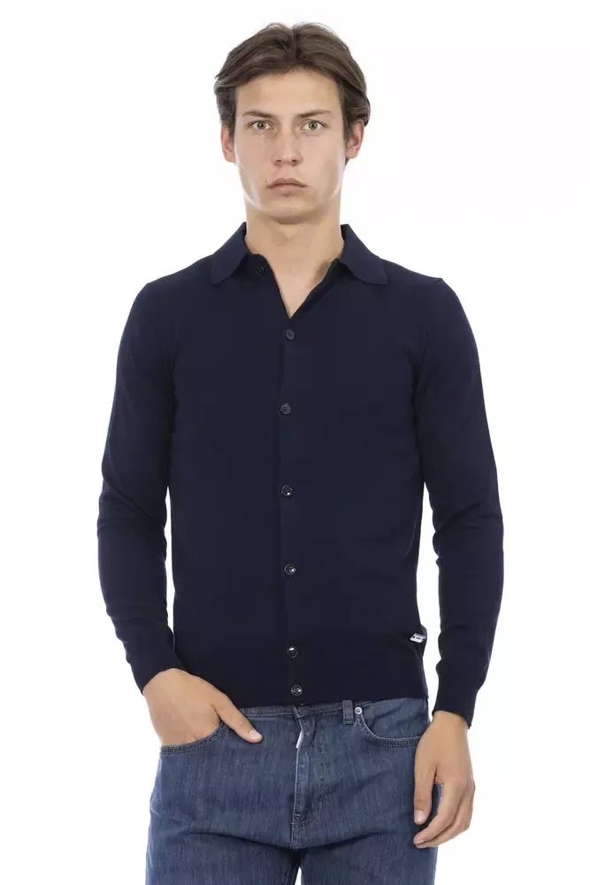 Blue Cotton Men Shirt sold by Louxly