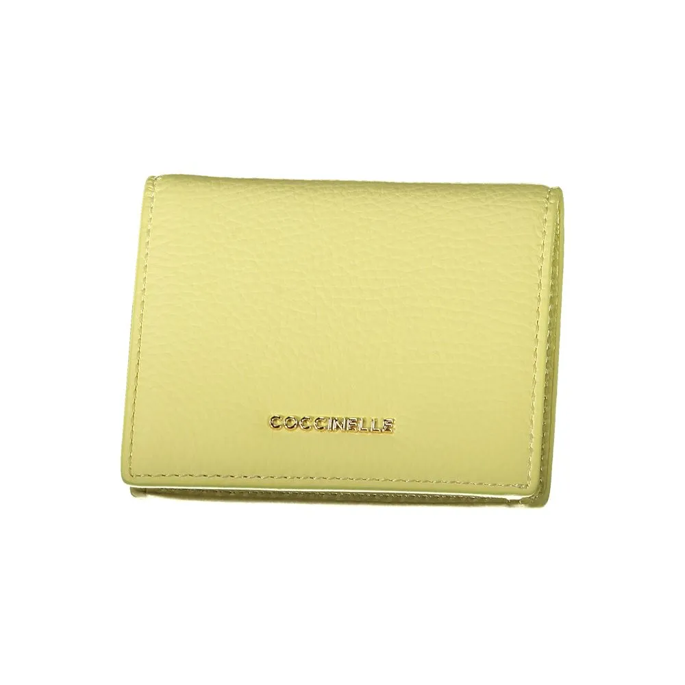 Yellow Leather Wallet sold by Louxly