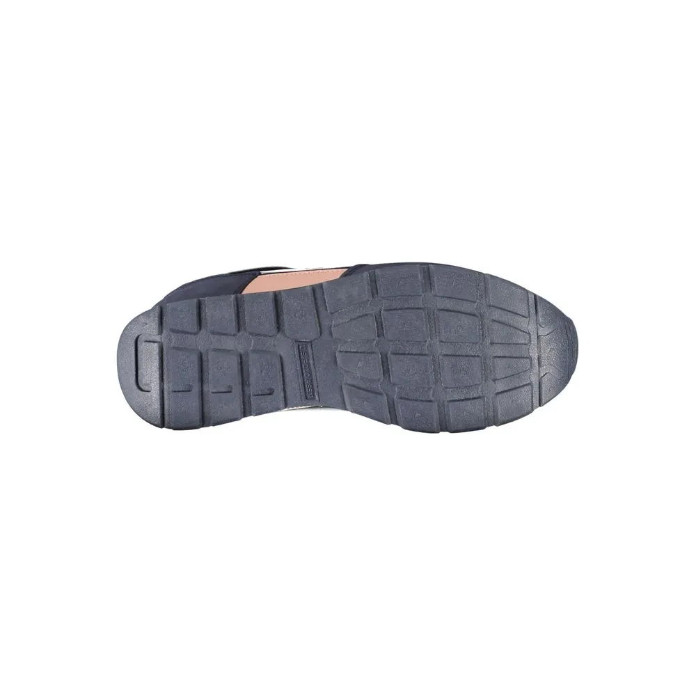 Chic Blue Lace-Up Sneakers with Contrast Details sold by Louxly product image thumbnail 3