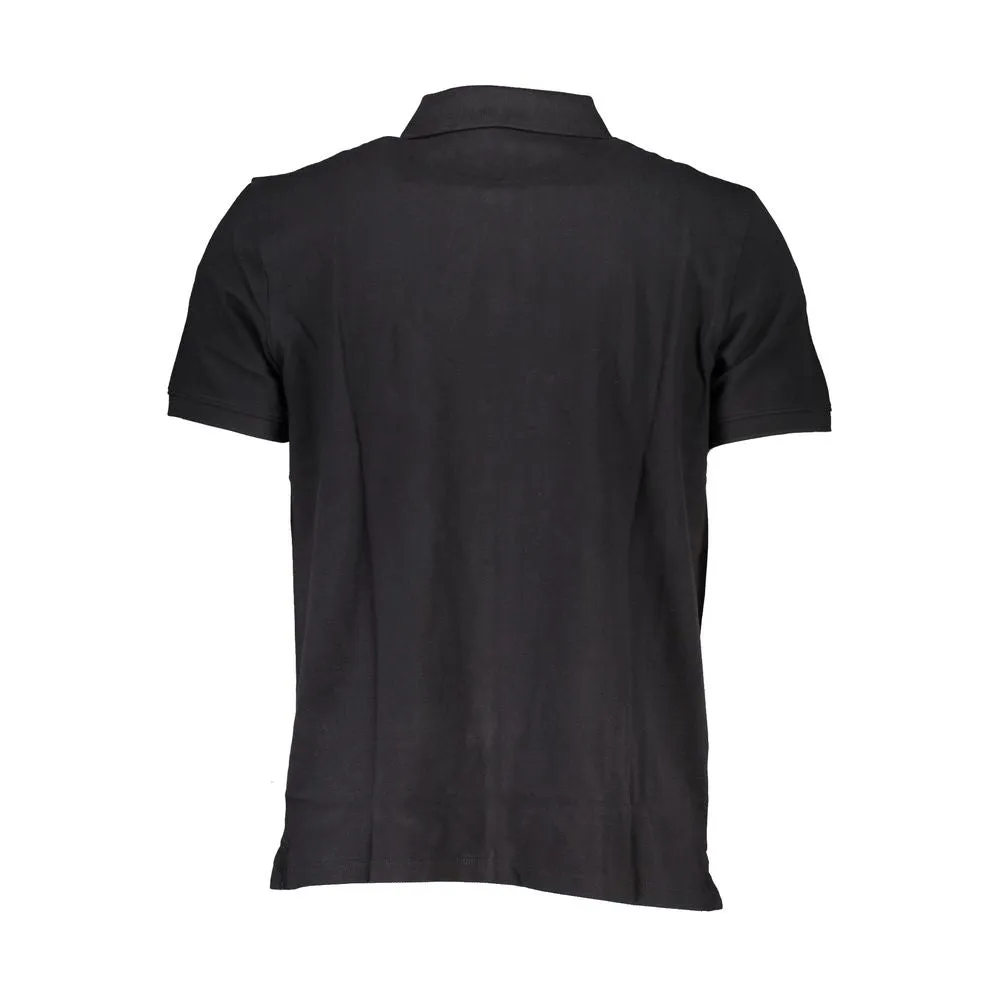 Black Cotton Polo Shirt sold by Louxly product image thumbnail 2