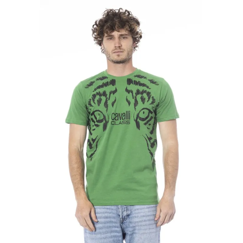 Green Cotton Men T-Shirt sold by Louxly