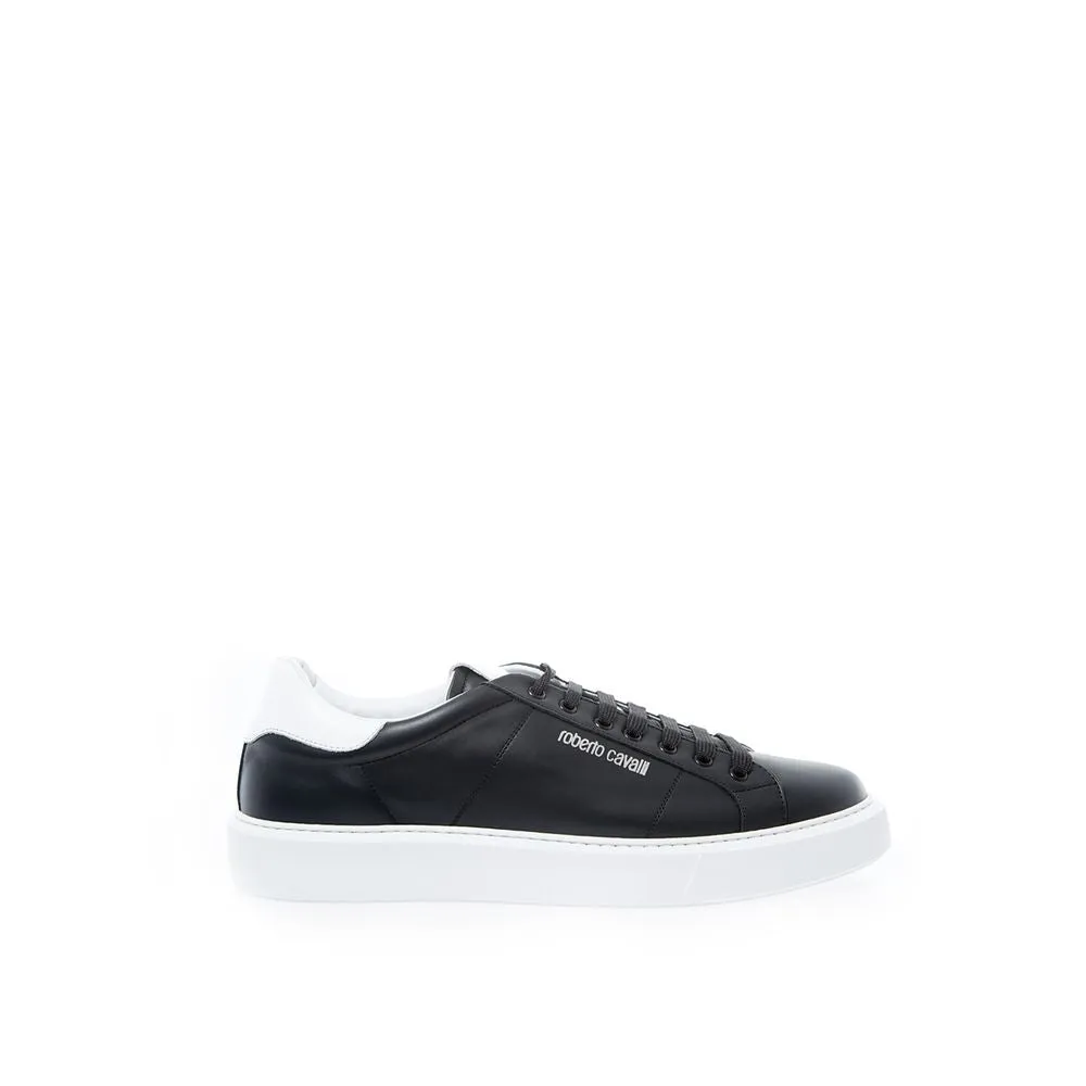 Elegant Black Leather Sneakers for Men sold by Louxly