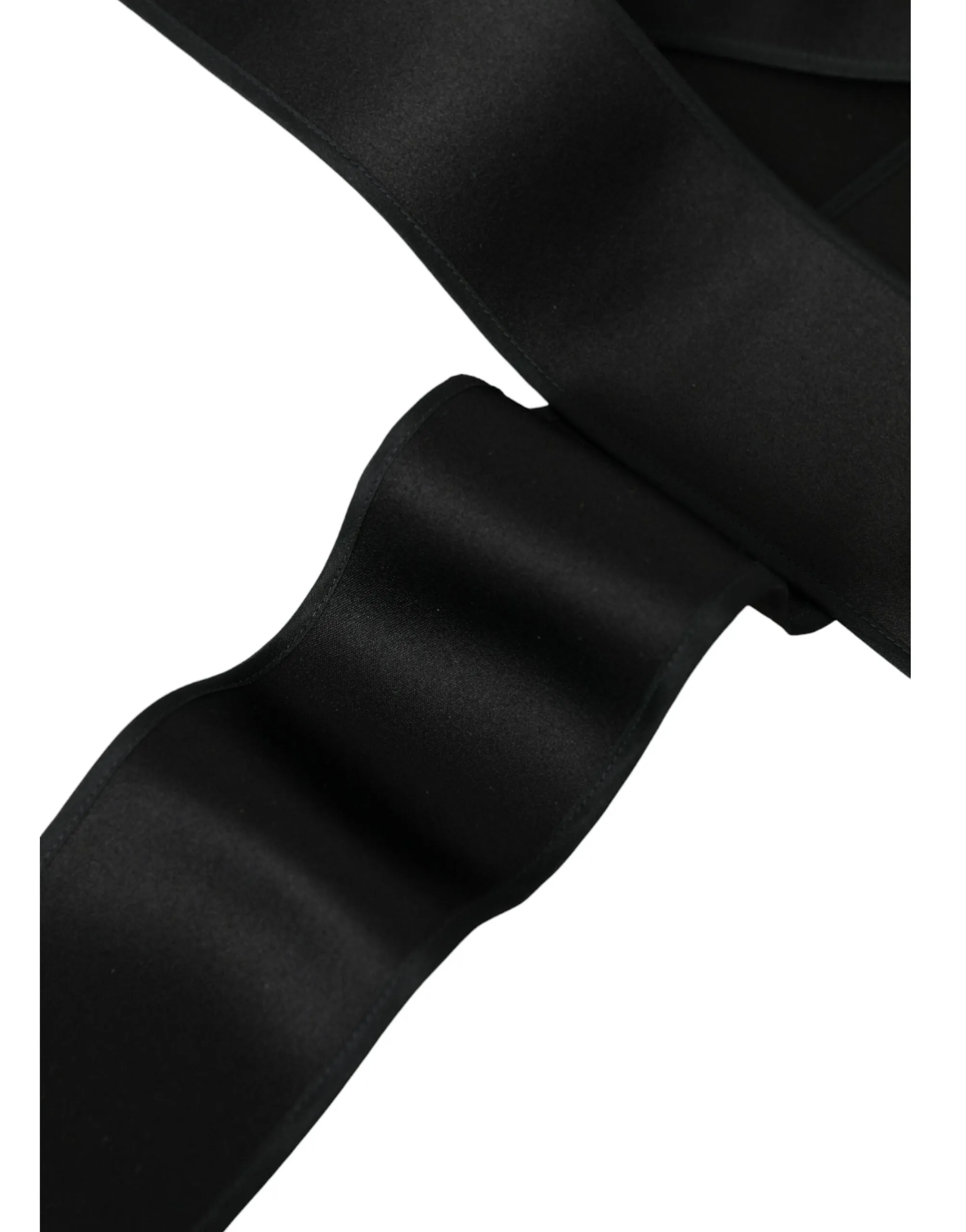Black Silk Satin Waist Women Belt sold by Louxly product image thumbnail 4
