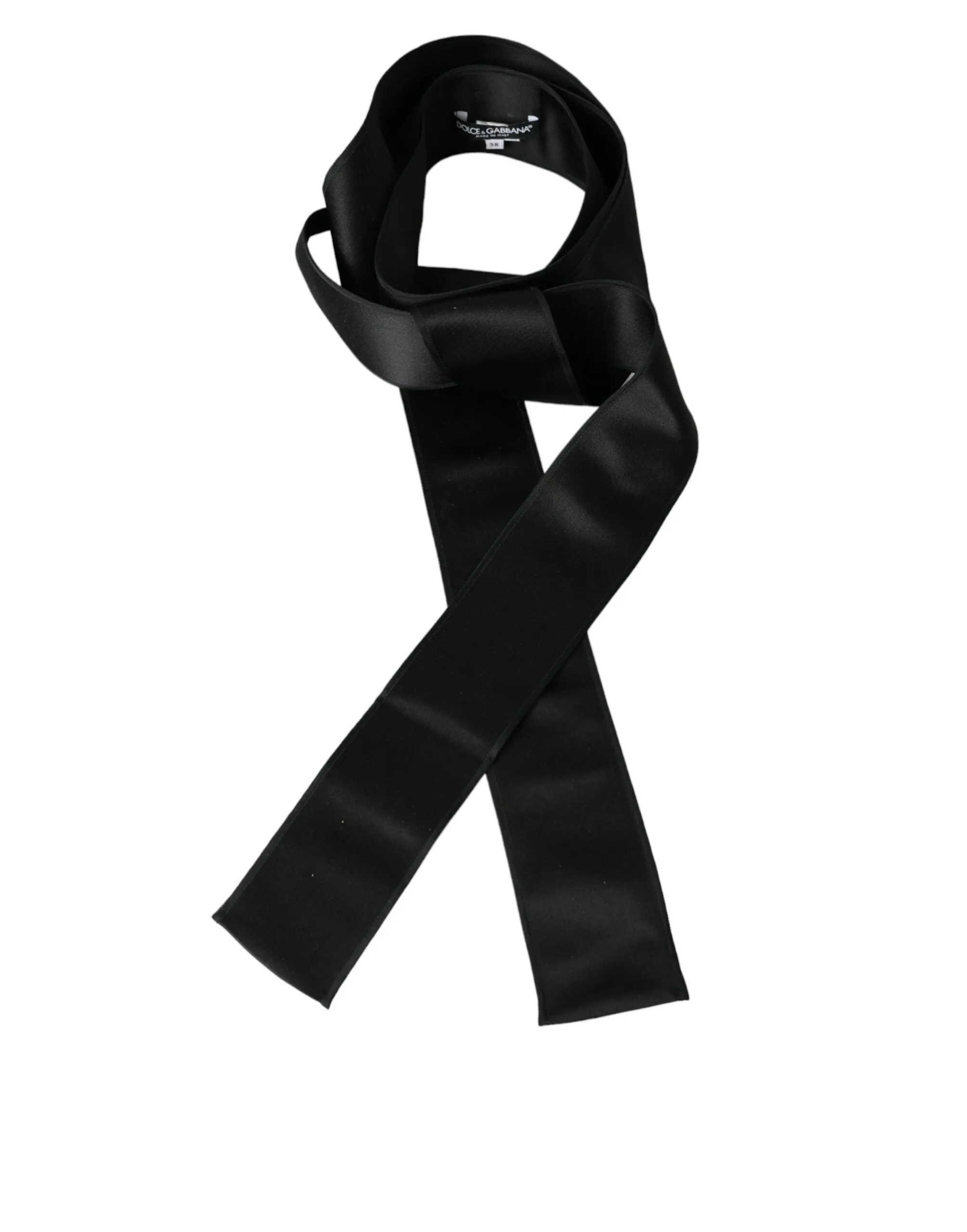 Black Silk Satin Waist Women Belt sold by Louxly product image thumbnail 5