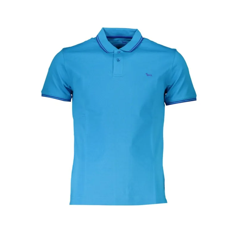 Chic Light Blue Cotton Polo sold by Louxly