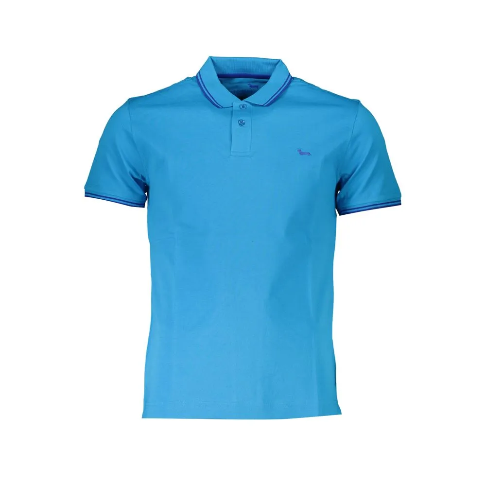 Chic Light Blue Cotton Polo sold by Louxly