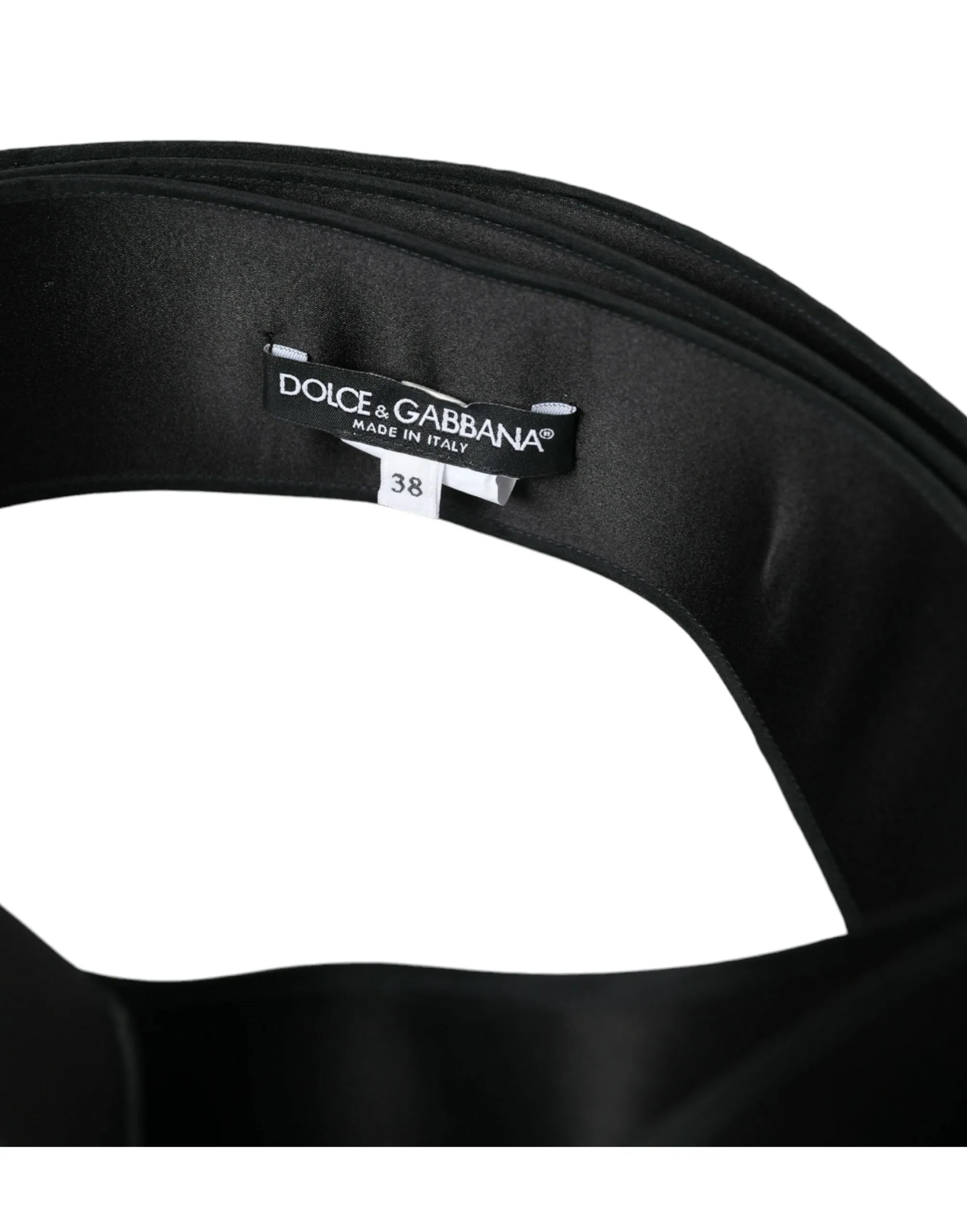 Black Silk Satin Waist Women Belt sold by Louxly product image thumbnail 3