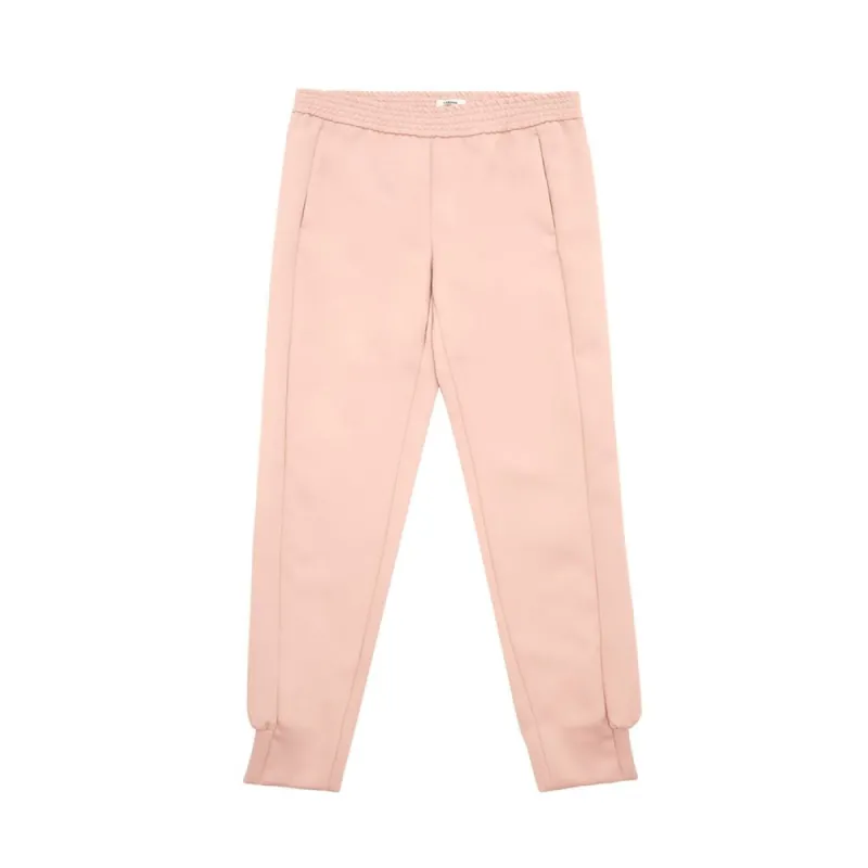 Elegant Pink Polyester Pants for Women made by Lardini