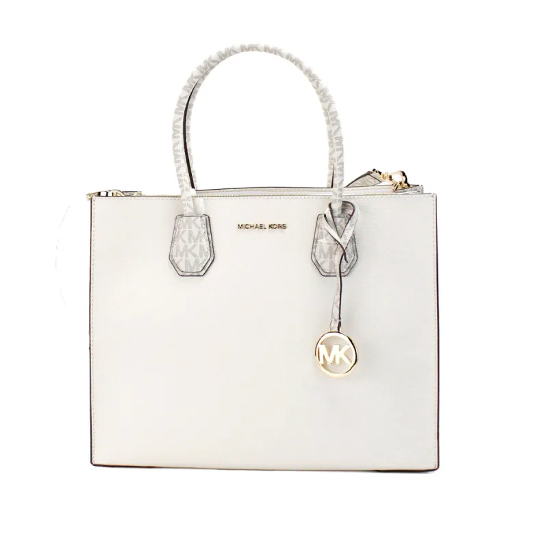 Mercer Large Light Cream Leather PVC Satchel Bag Crossbody Bag sold by Louxly