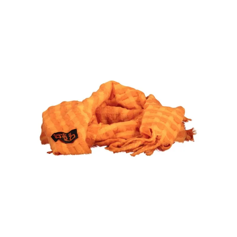 Orange Polyester Scarf sold by Louxly