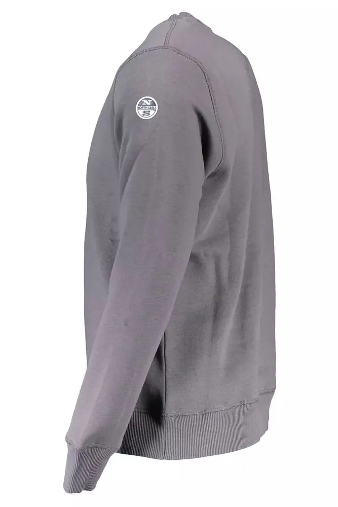 Blue Round Neck Cotton Blend Sweater sold by Louxly product image thumbnail 3