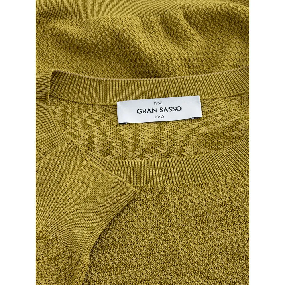 Elegant Green Cotton Sweater for Men sold by Louxly product image thumbnail 3