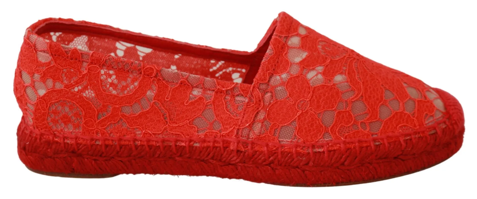 Red Viscose Espadrilles Flat Shoes sold by Louxly