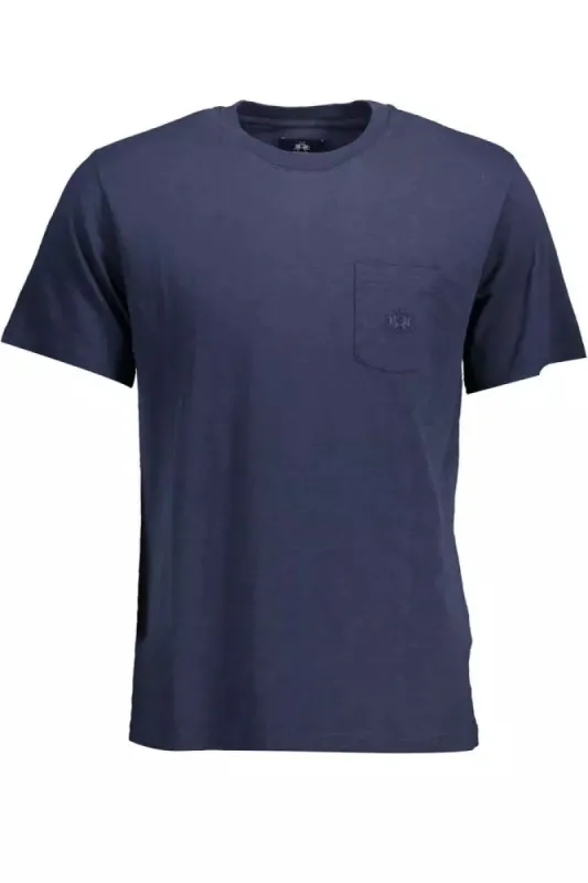 Blue Cotton Men T-Shirt sold by Louxly