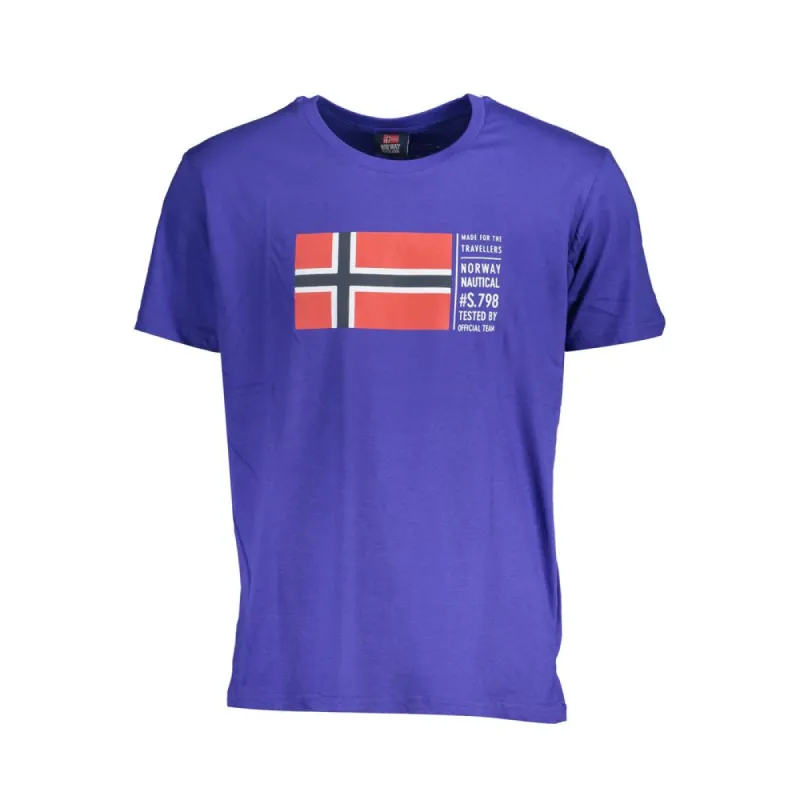 Blue Cotton T-Shirt sold by Louxly