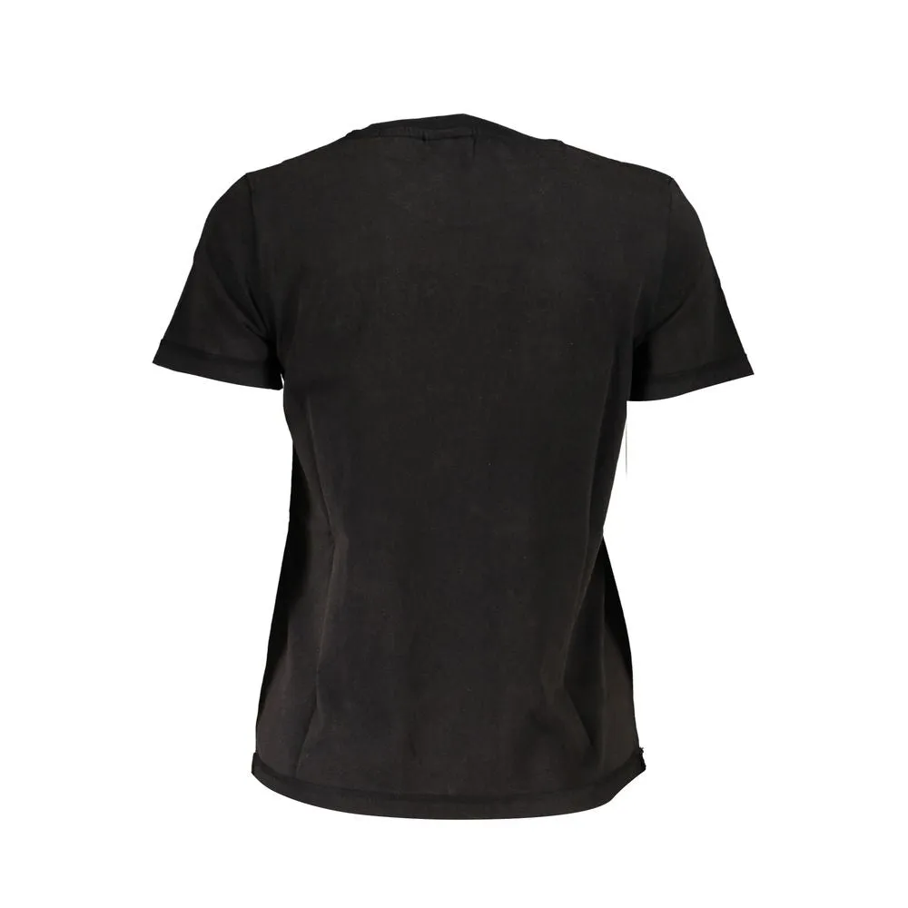Elegant Crew Neck Tee with Contrast Details sold by Louxly product image thumbnail 2