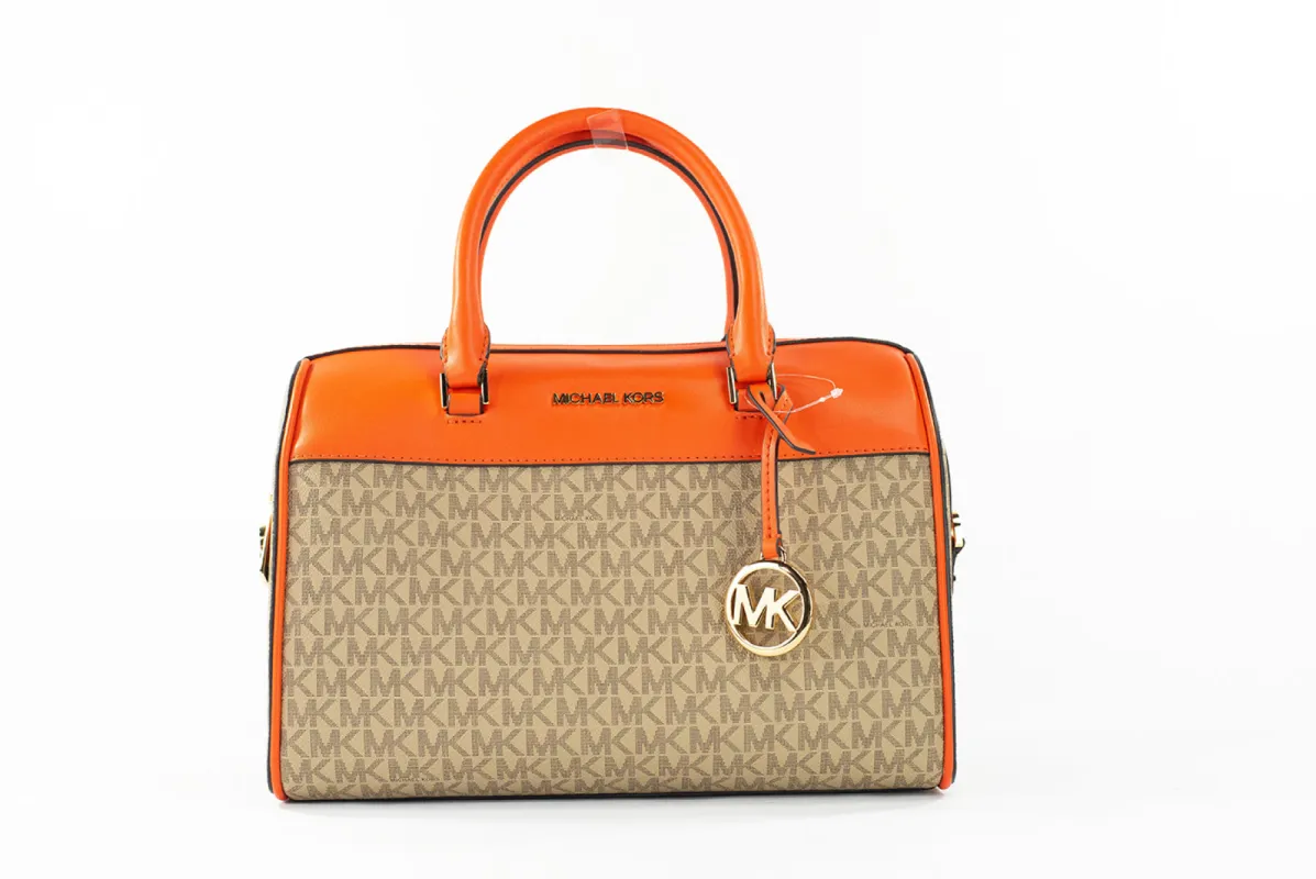 Travel Medium Poppy Signature PVC Duffle Crossbody Handbag Purse sold by Louxly