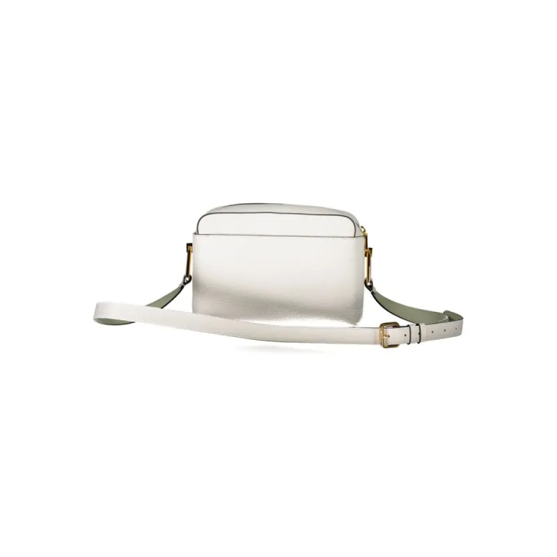 White Leather Handbag sold by Louxly