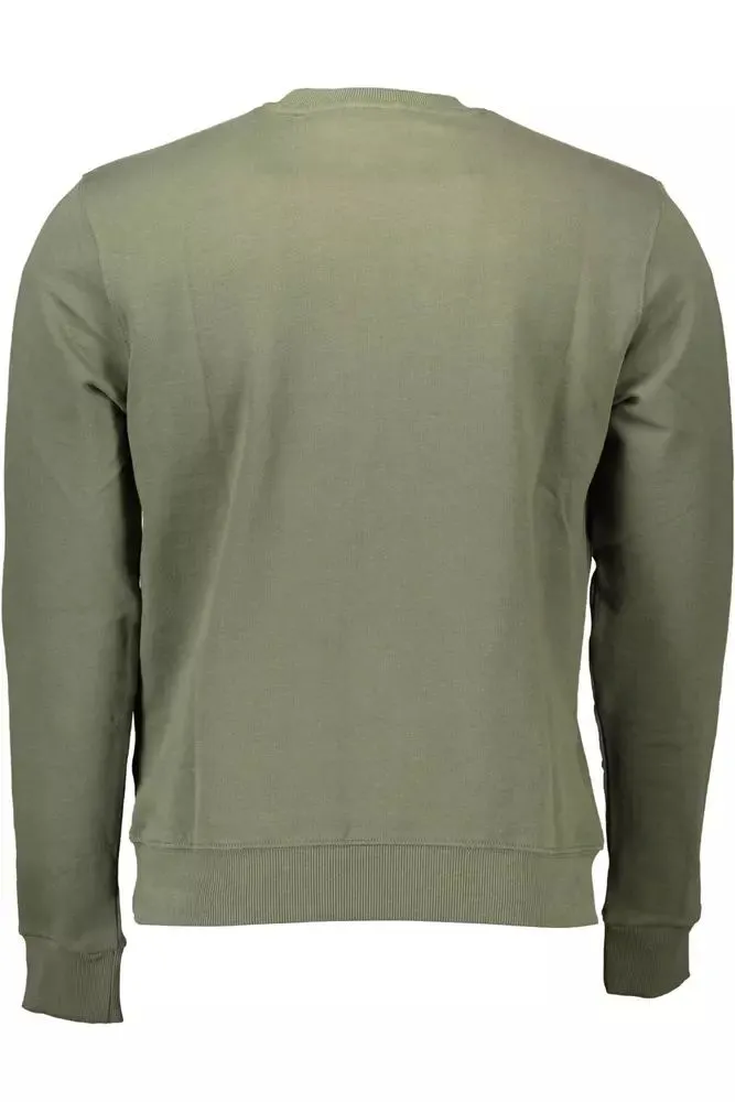 Chic Green Cotton Crew Neck Sweater sold by Louxly product image thumbnail 2
