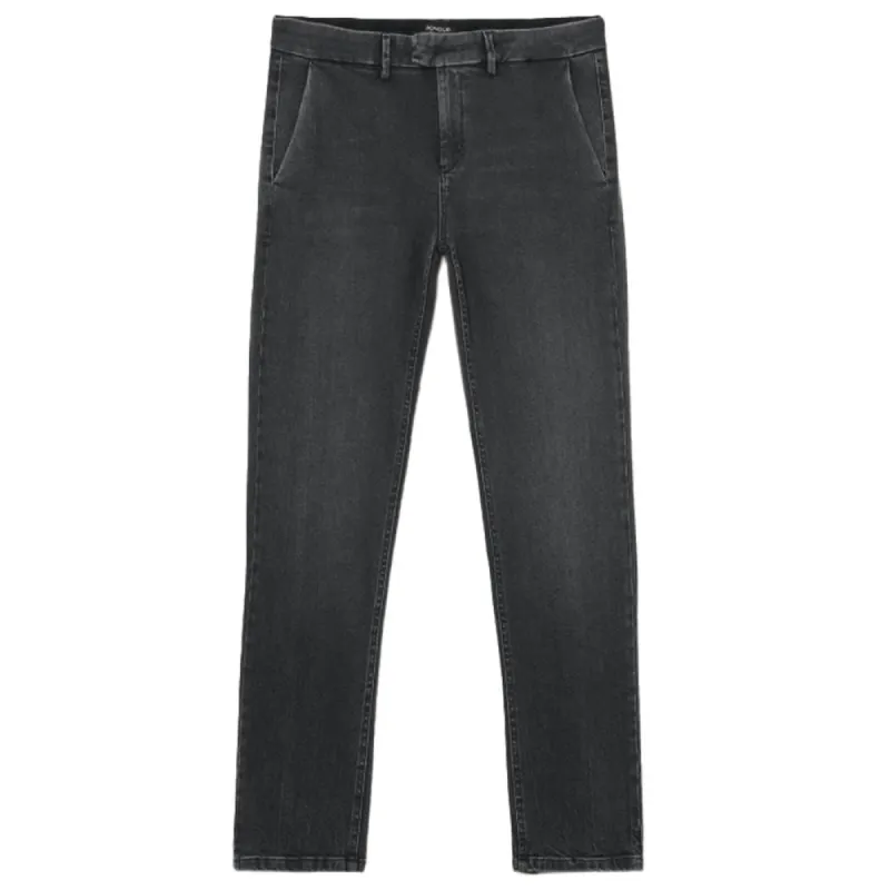 Sleek Black Stretch Denim Jeans sold by Louxly