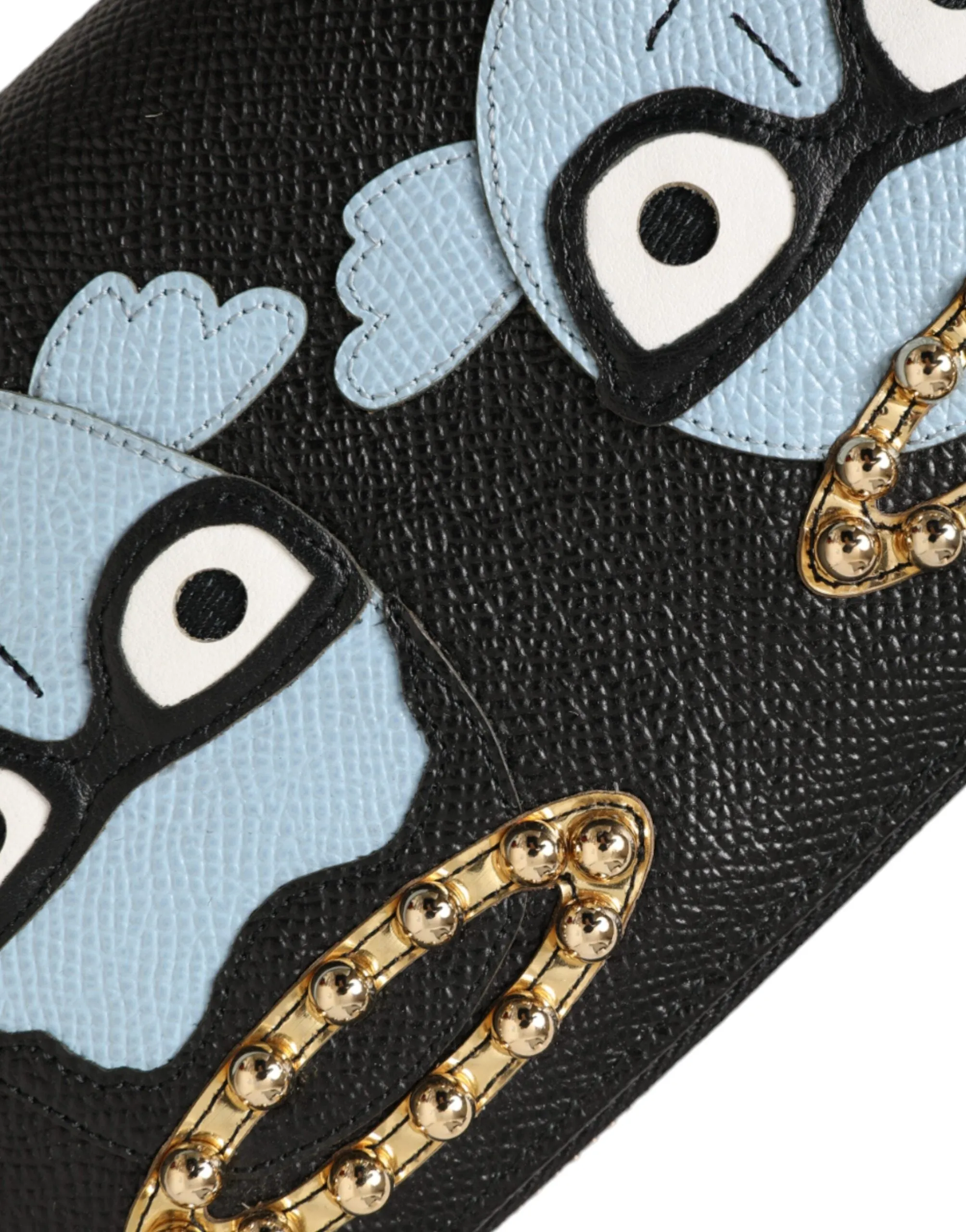 Black Blue Leather #DGFAMILY Zipper Continental Men Wallet sold by Louxly product image thumbnail 5