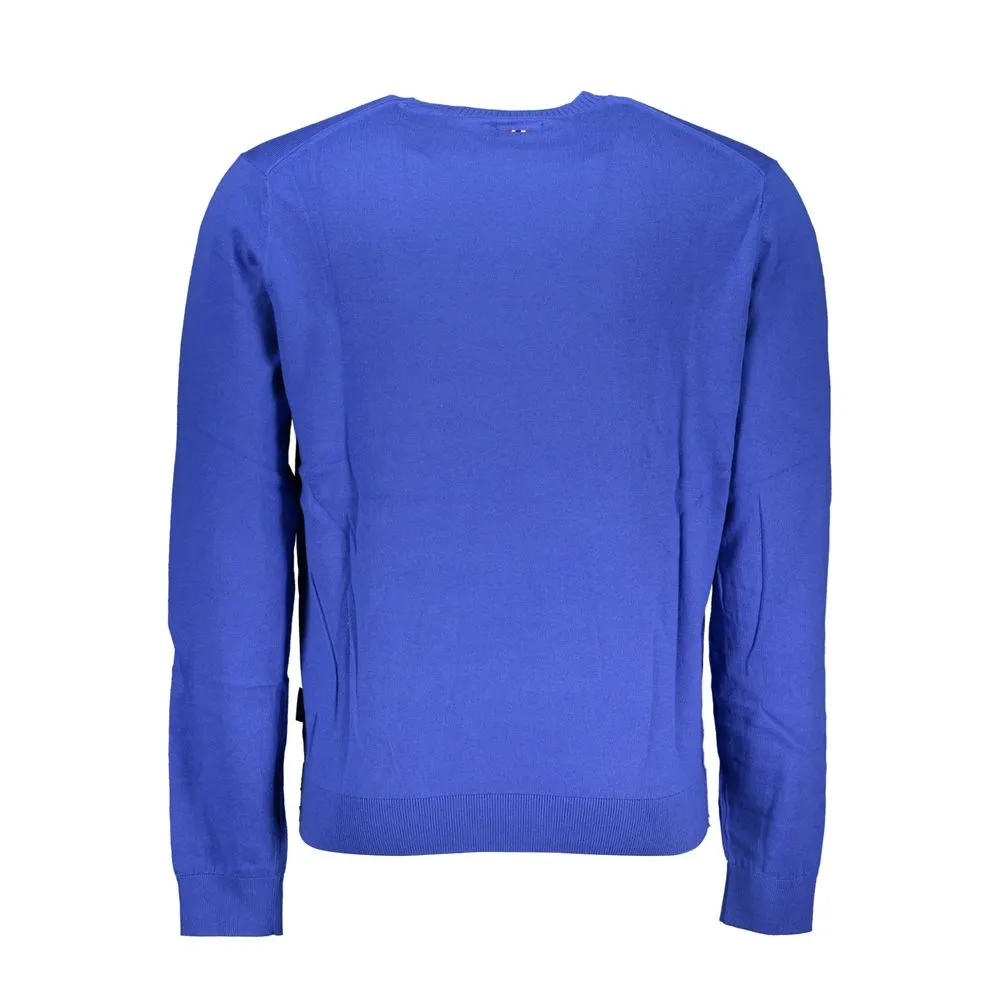 Chic Blue Crew Neck Embroidered Sweater sold by Louxly product image thumbnail 2