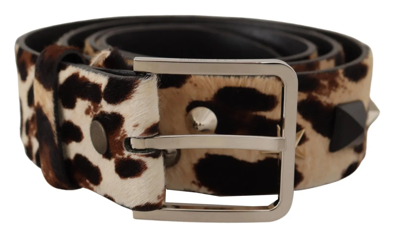 Elegant Leopard Print Leather Belt sold by Louxly