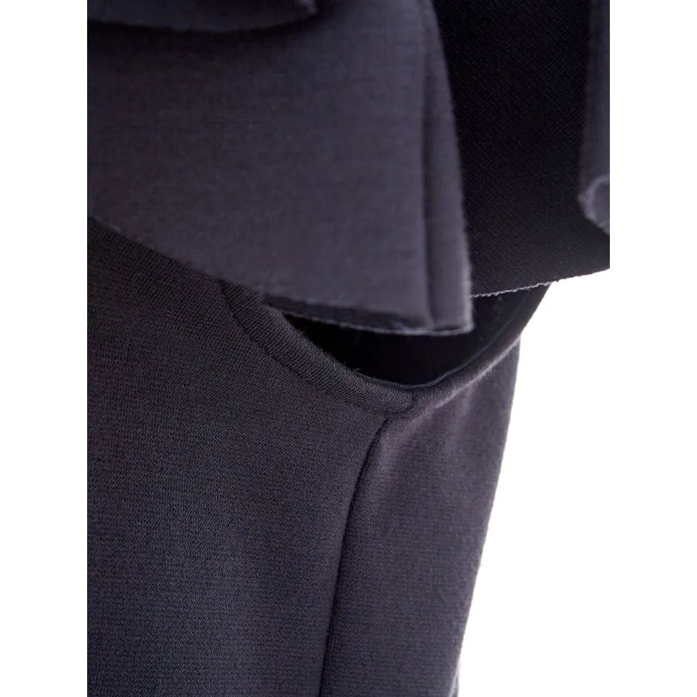 Elegant Black Viscose Dress sold by Louxly product image thumbnail 5