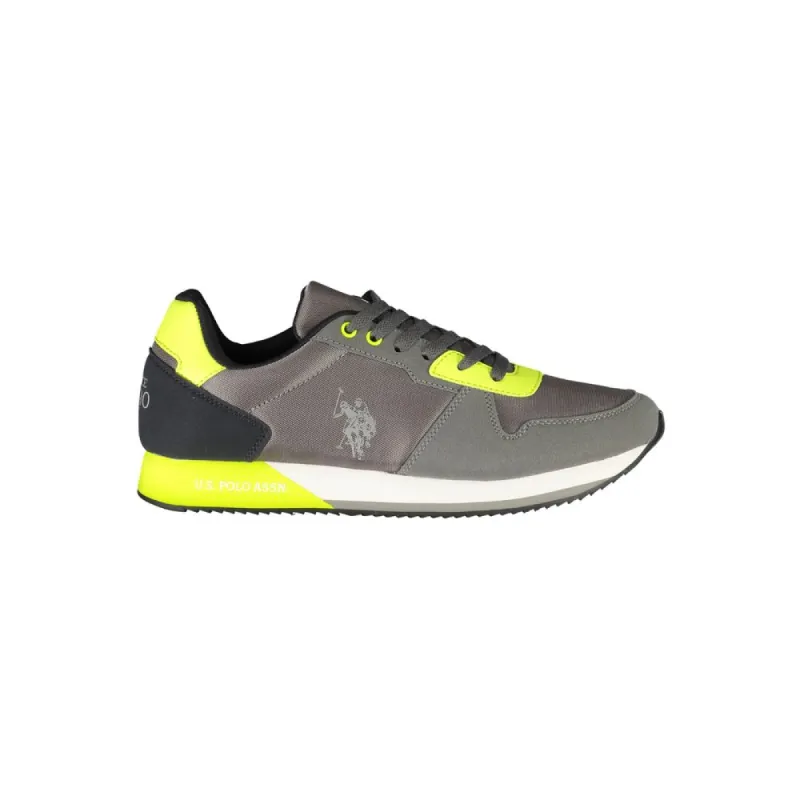 Gray Polyester Men Sneaker sold by Louxly