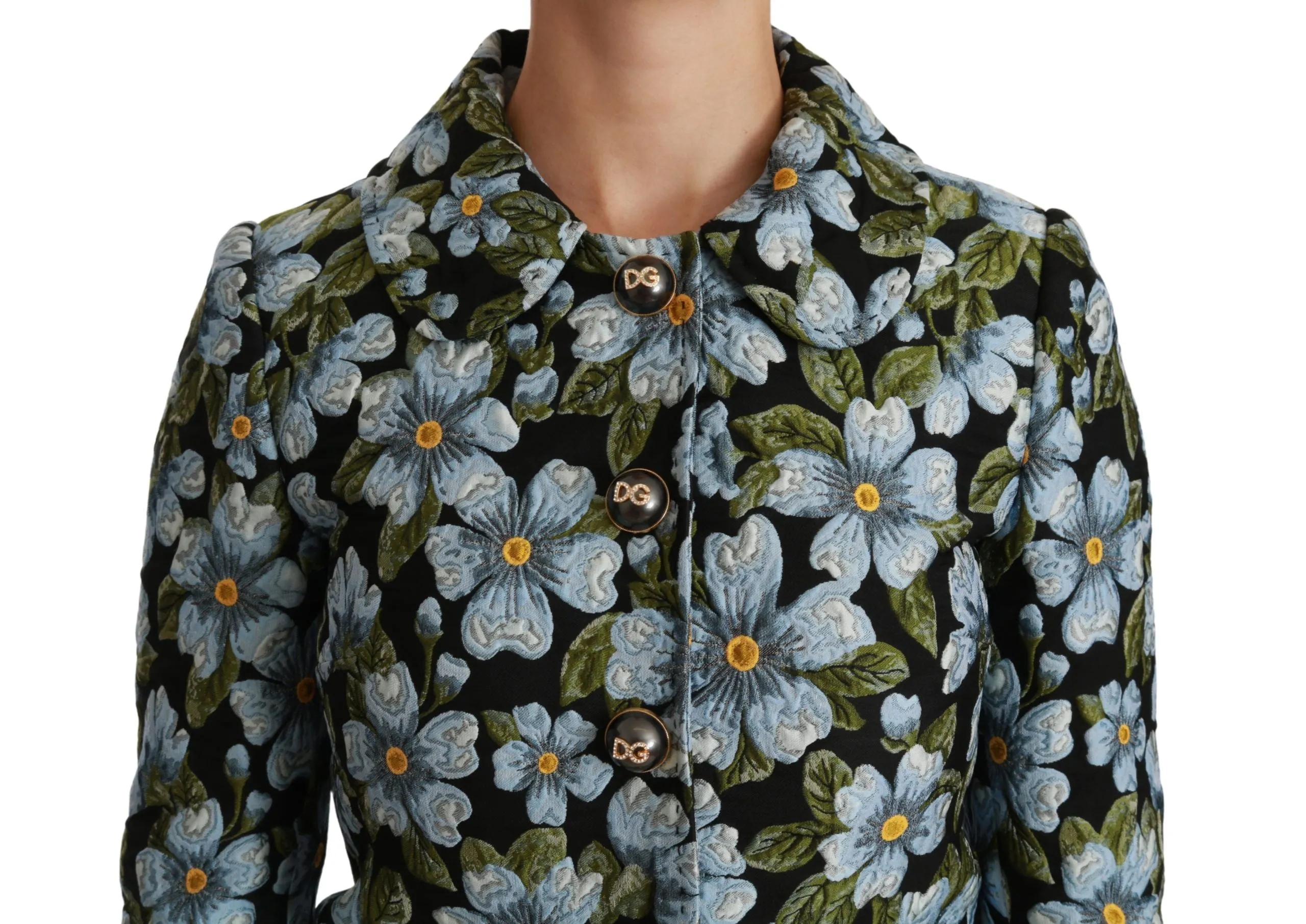 Elegant Floral Brocade Blazer Coat Jacket sold by Louxly product image thumbnail 5