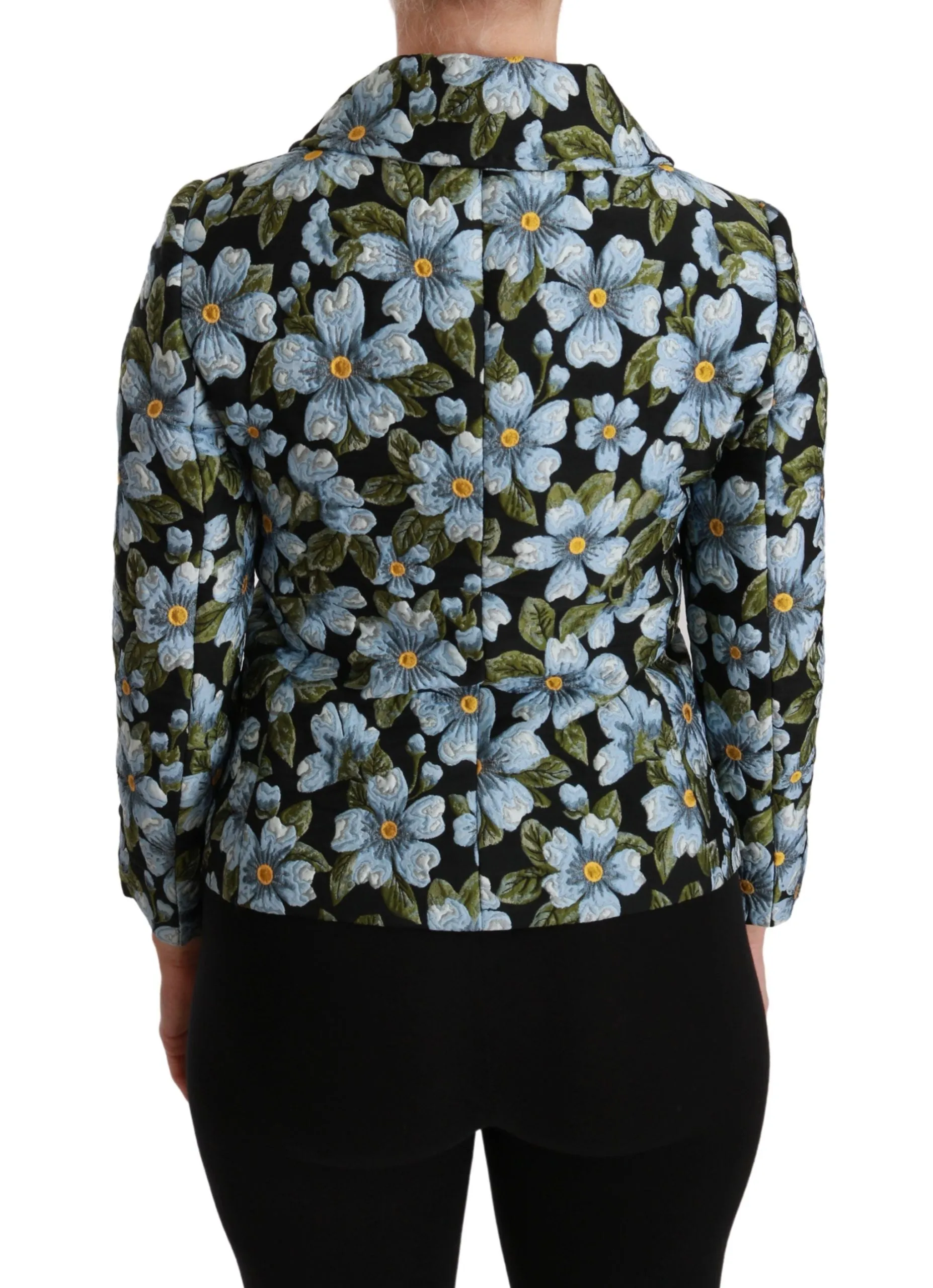 Elegant Floral Brocade Blazer Coat Jacket sold by Louxly product image thumbnail 4