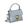 Light Blue Leather Handbag sold by Louxly